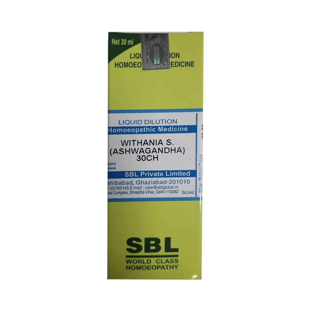 SBL Withania S (Ashwagandha) Dilution 30 CH