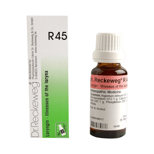 Dr. Reckeweg R45 Illnesses Of The Larynx Drop Dr. Reckeweg R45 Illnesses Of The Larynx Drop