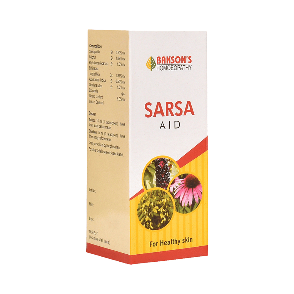 Bakson's Sarsa Aid Syrup