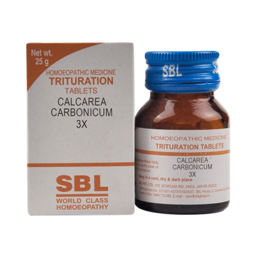 SBL Calcarea Carbonicum Trituration Tablet 3X SBL Calcarea Carbonicum Trituration Tablet 3X