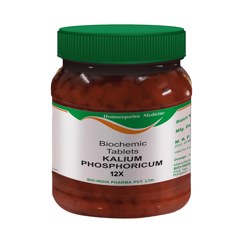 Showing image for Bio India Kalium Phosphoricum Biochemic Tablet 12X Bio India Kalium Phosphoricum Biochemic Tablet 12X Biochemic Tablets, 12X image