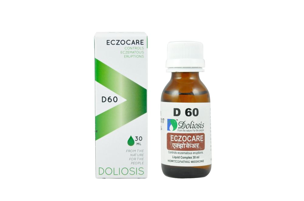 Doliosis D60 Eczocare Drop Medicines, Homeopathic medicine for Face, Homeopathic medicine for Acne & Pimples image