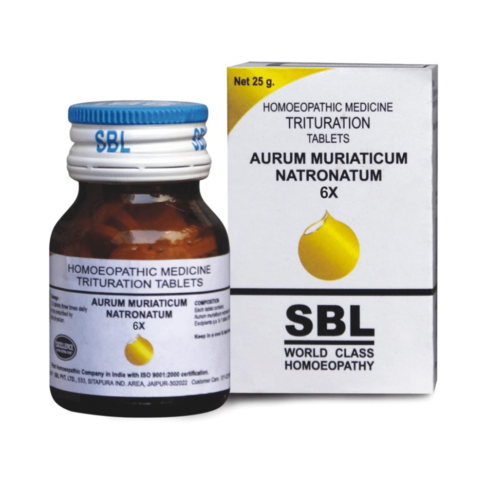 SBL Aurum Muriaticum Natronatum Trituration Tablet 6X