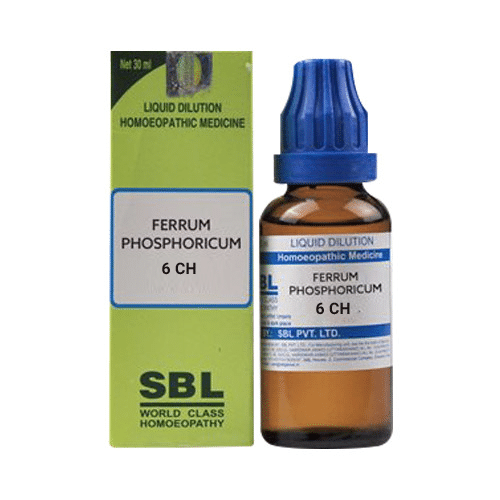 SBL Ferrum Phosphoricum Dilution 6 CH Dilutions Homeopathy, 6 CH, Homeopathic medicine for Child Health, Homeopathic medicine for Bed Wetting, Homeopathic medicine for Digestive System, Homeopathic medicine for Diarrhoea & Dysentry, Homeopathic medicine f