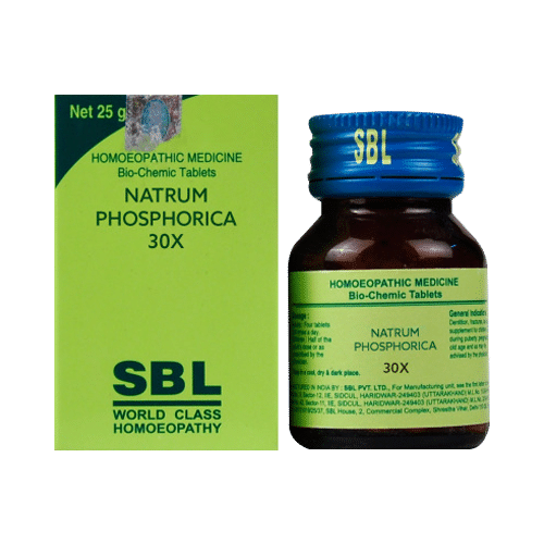 SBL Natrum Phosphorica Biochemic Tablet 30X SBL Natrum Phosphorica Biochemic Tablet 30X