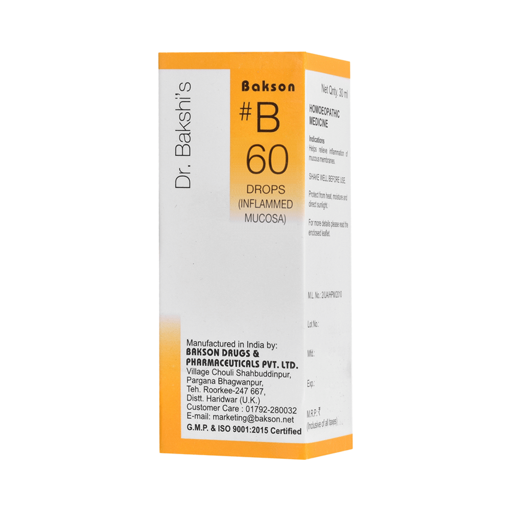 Bakson B60 Inflamed Mucosa Drop Bakson B60 Inflamed Mucosa Drop