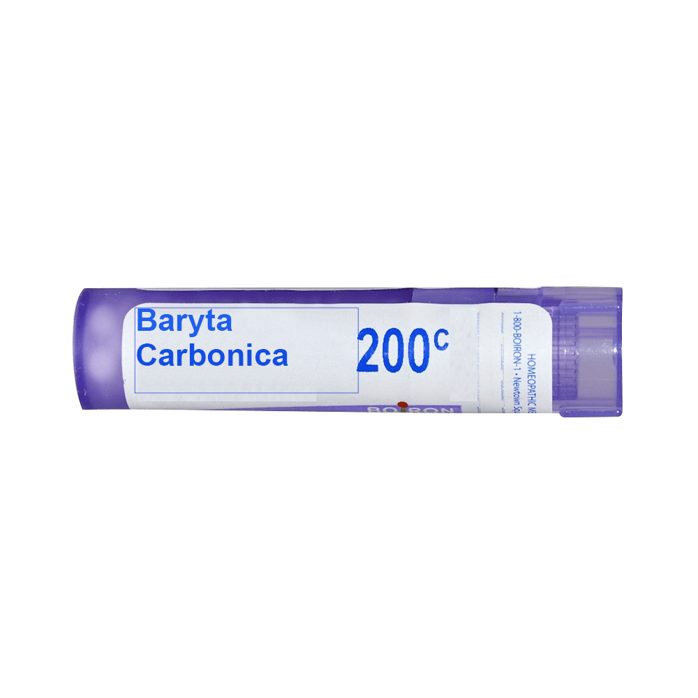 Showing image for Boiron Baryta Carbonica Pellets 200C Boiron Baryta Carbonica Pellets 200C Homeopathic medicine for Irritability & Hyperactivity, Homeopathic medicine for Nervous System, Homeopathic medicine for Paralysis, Homeopathic medicine for Respiratory System, Homeopathic medicine for Tonsillitis imag