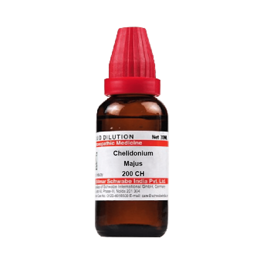 Dr Willmar Schwabe India Chelidonium Majus Dilution 200 CH Dr Willmar Schwabe India Chelidonium Majus Dilution 200 CH