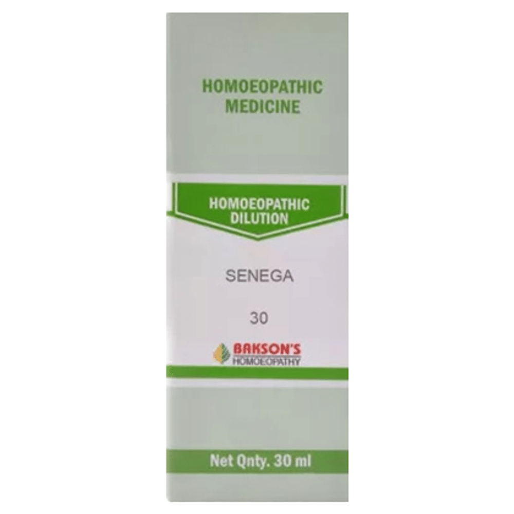 Bakson's Homeopathy Senega Dilution 30 Bakson's Homeopathy Senega Dilution 30