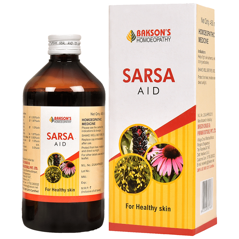 Bakson's Homeopathy Sarsa Aid Syrup Bakson's Homeopathy Sarsa Aid Syrup