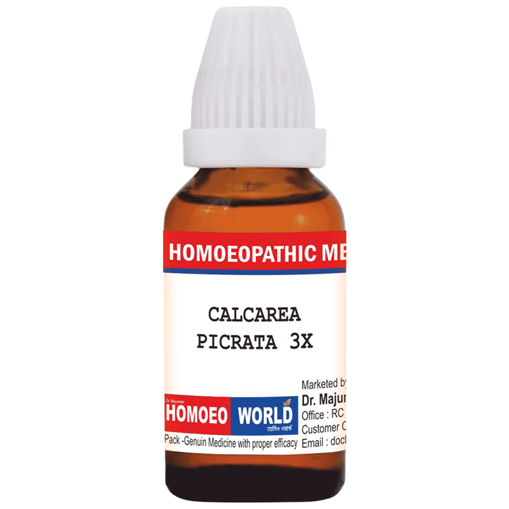 Dr. Majumder Homeo World Calcarea Picrata Dilution(30ml Each) 3X Dr. Majumder Homeo World Calcarea Picrata Dilution(30ml Each) 3X