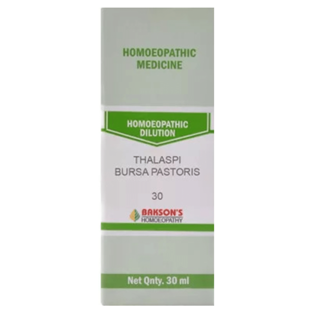 Bakson's Homeopathy Thalaspi Bursa Pastoris Dilution 30 Bakson's Homeopathy Thalaspi Bursa Pastoris Dilution 30