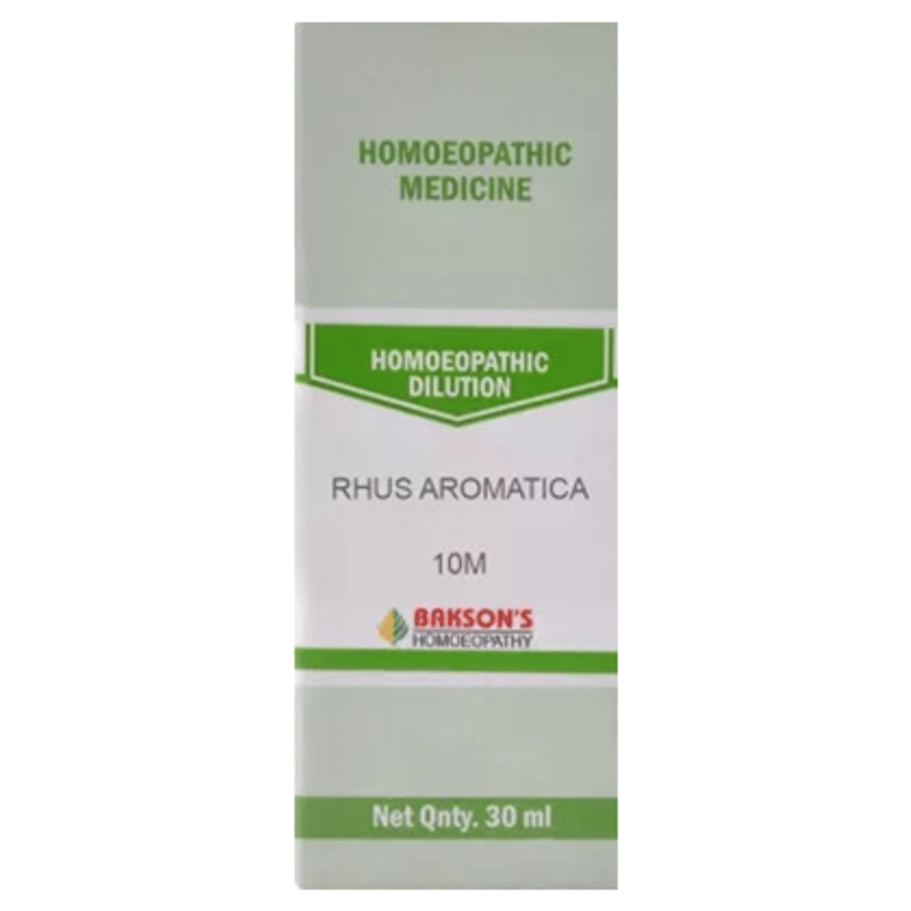 Bakson's Homeopathy Rhus Aromatica Dilution 10M Bakson's Homeopathy Rhus Aromatica Dilution 10M