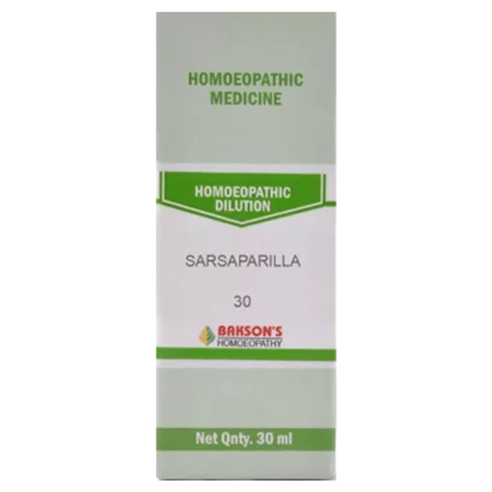 Bakson's Homeopathy Sarsaparilla Dilution 30 Bakson's Homeopathy Sarsaparilla Dilution 30