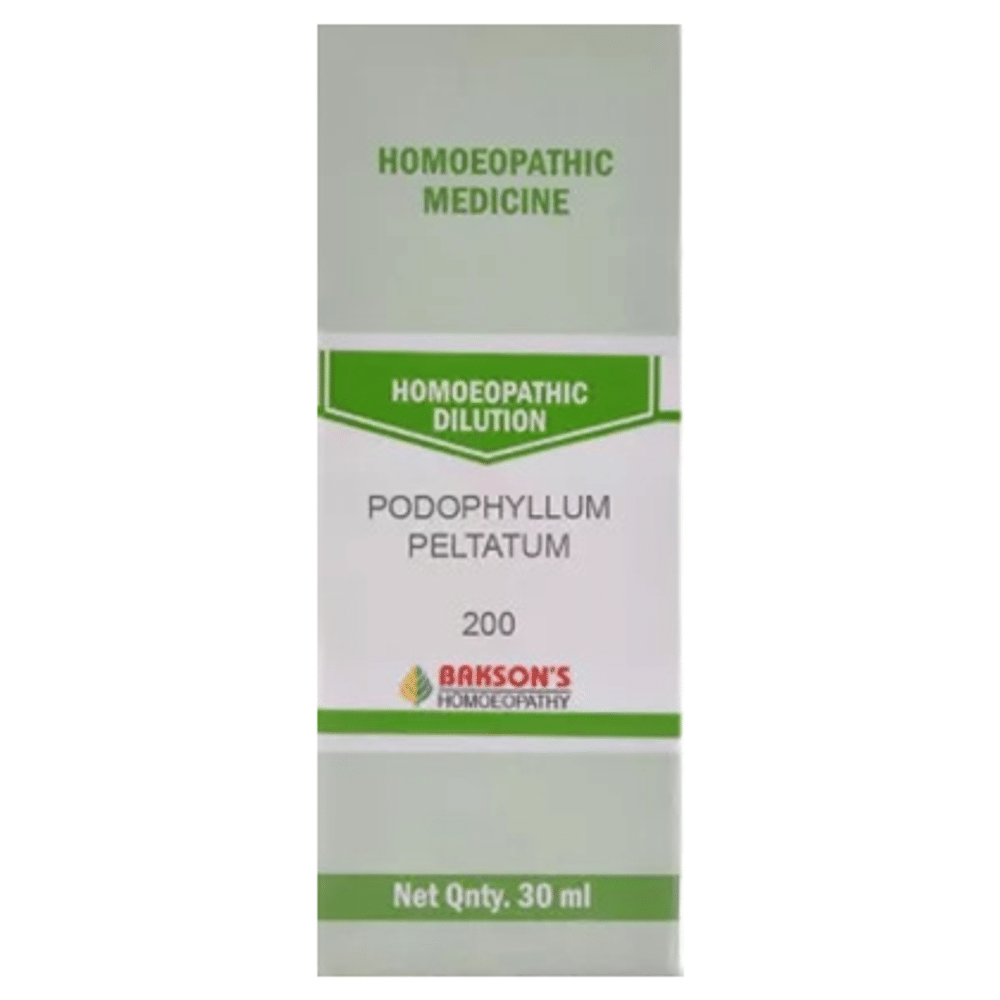 Bakson's Homeopathy Podophyllum Peltatum Dilution 200 Bakson's Homeopathy Podophyllum Peltatum Dilution 200