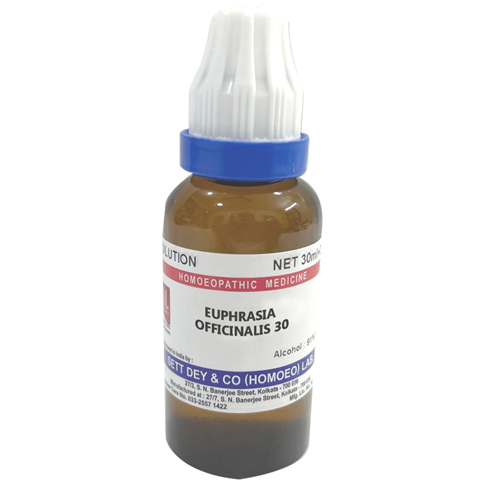 Sett Dey Euphrasia Officinalis Dilution 30 Sett Dey Euphrasia Officinalis Dilution 30