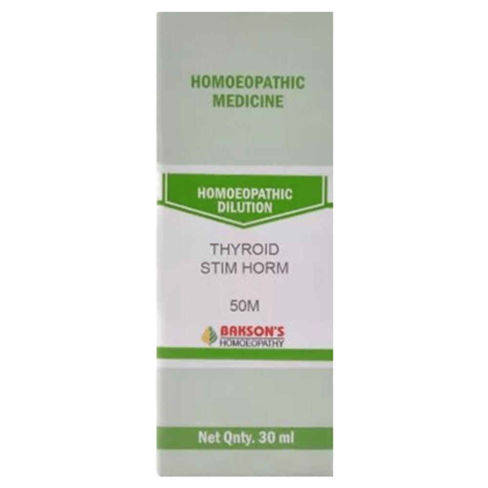 Bakson's Homeopathy Thyroid Stim Horm Dilution 50M Bakson's Homeopathy Thyroid Stim Horm Dilution 50M