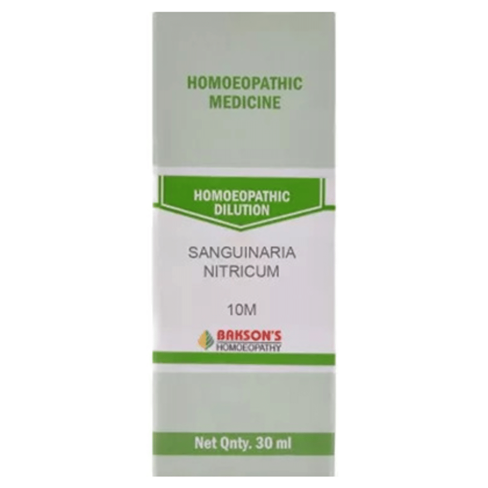Bakson's Homeopathy Sanguinaria Nitricum Dilution 10M Bakson's Homeopathy Sanguinaria Nitricum Dilution 10M