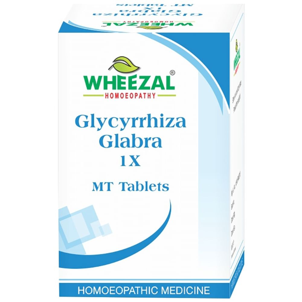 Wheezal Glycyrrhiza Glabra 1X MT Tablet Wheezal Glycyrrhiza Glabra 1X MT Tablet