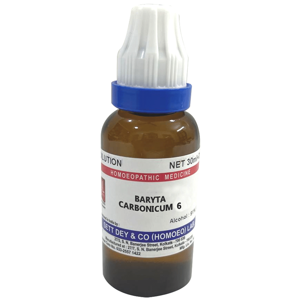Sett Dey Baryta Carbonicum Dilution 6 Sett Dey Baryta Carbonicum Dilution 6