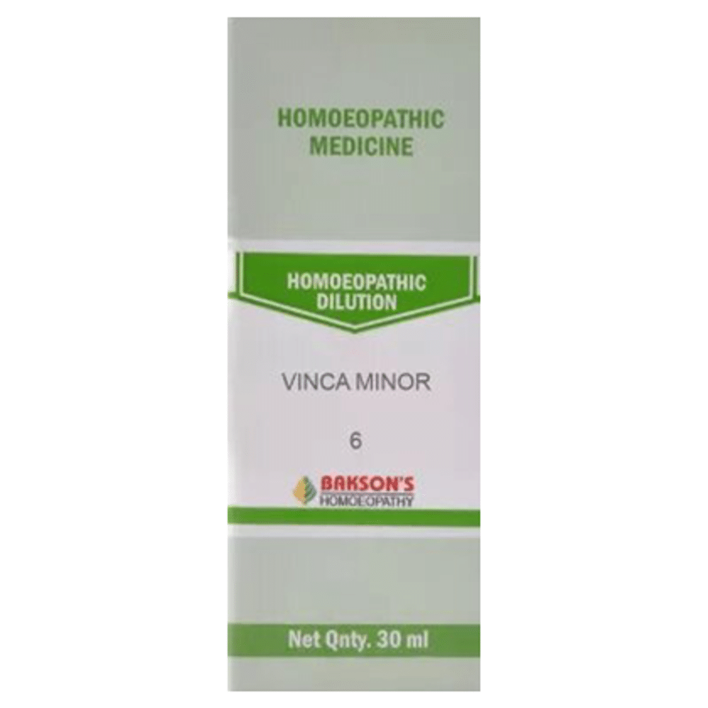 Bakson's Homeopathy Vinca Minor Dilution 6 Bakson's Homeopathy Vinca Minor Dilution 6