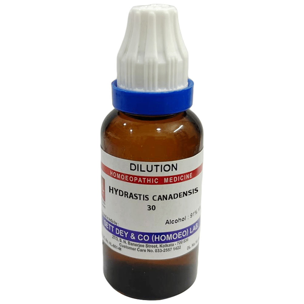 Sett Dey Hydrastis Canadensis Dilution 30 Sett Dey Hydrastis Canadensis Dilution 30