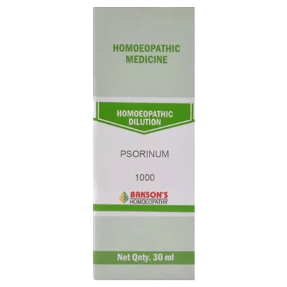 Bakson's Homeopathy Psorinum Dilution 1000 CH Bakson's Homeopathy Psorinum Dilution 1000 CH