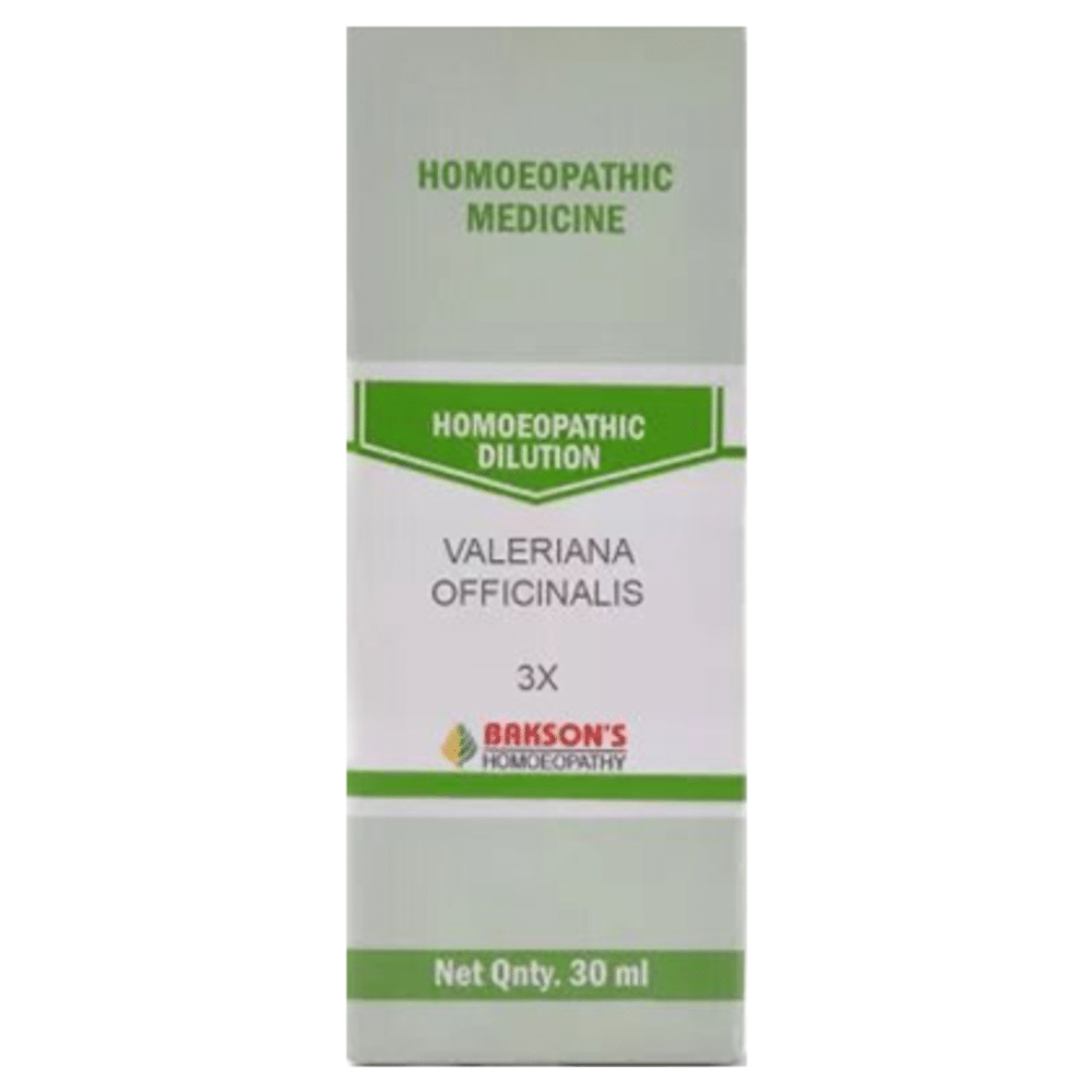 Bakson's Homeopathy Valeriana Officinalis Dilution 3X Bakson's Homeopathy Valeriana Officinalis Dilution 3X
