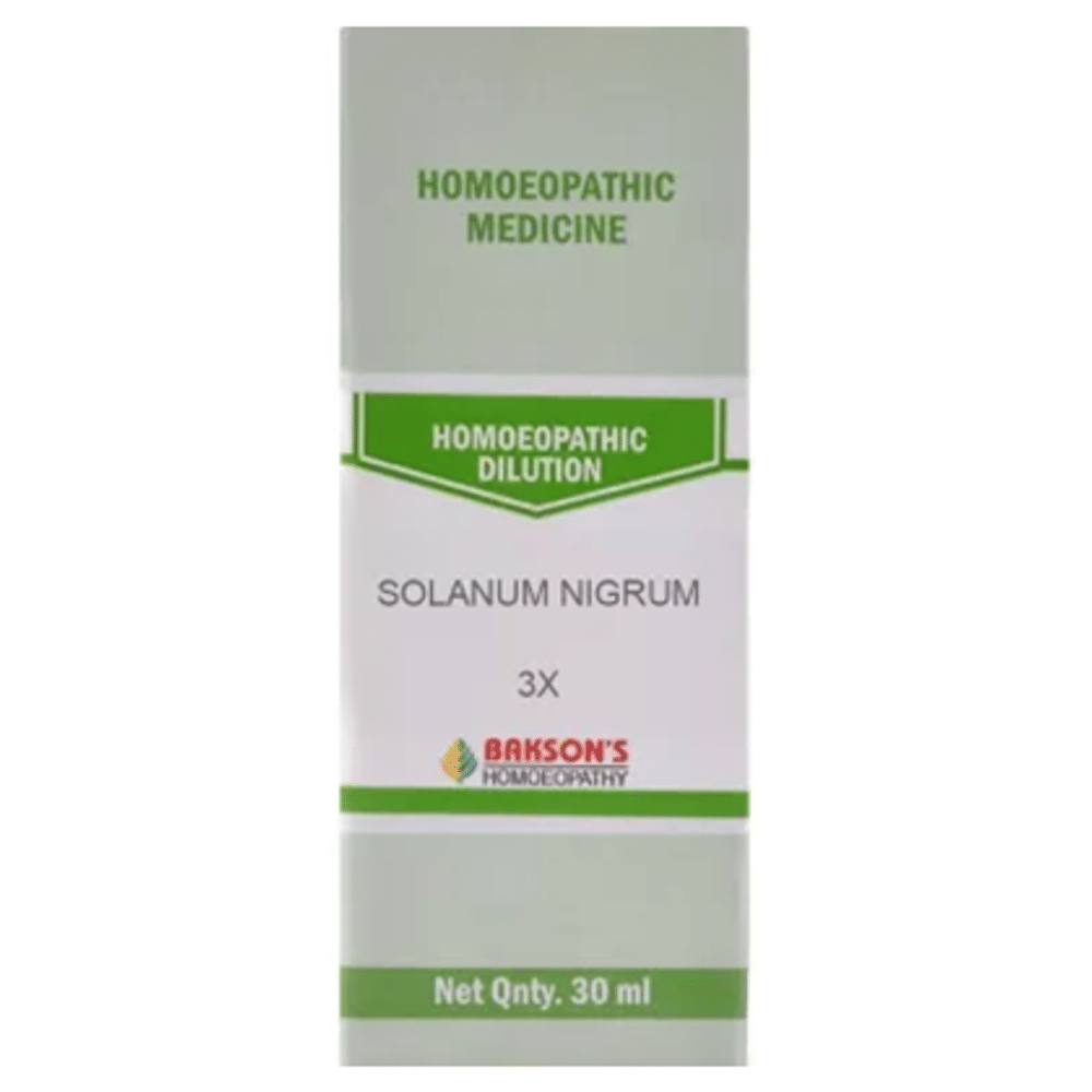 Bakson's Homeopathy Solanum Nigrum Dilution 3X Bakson's Homeopathy Solanum Nigrum Dilution 3X
