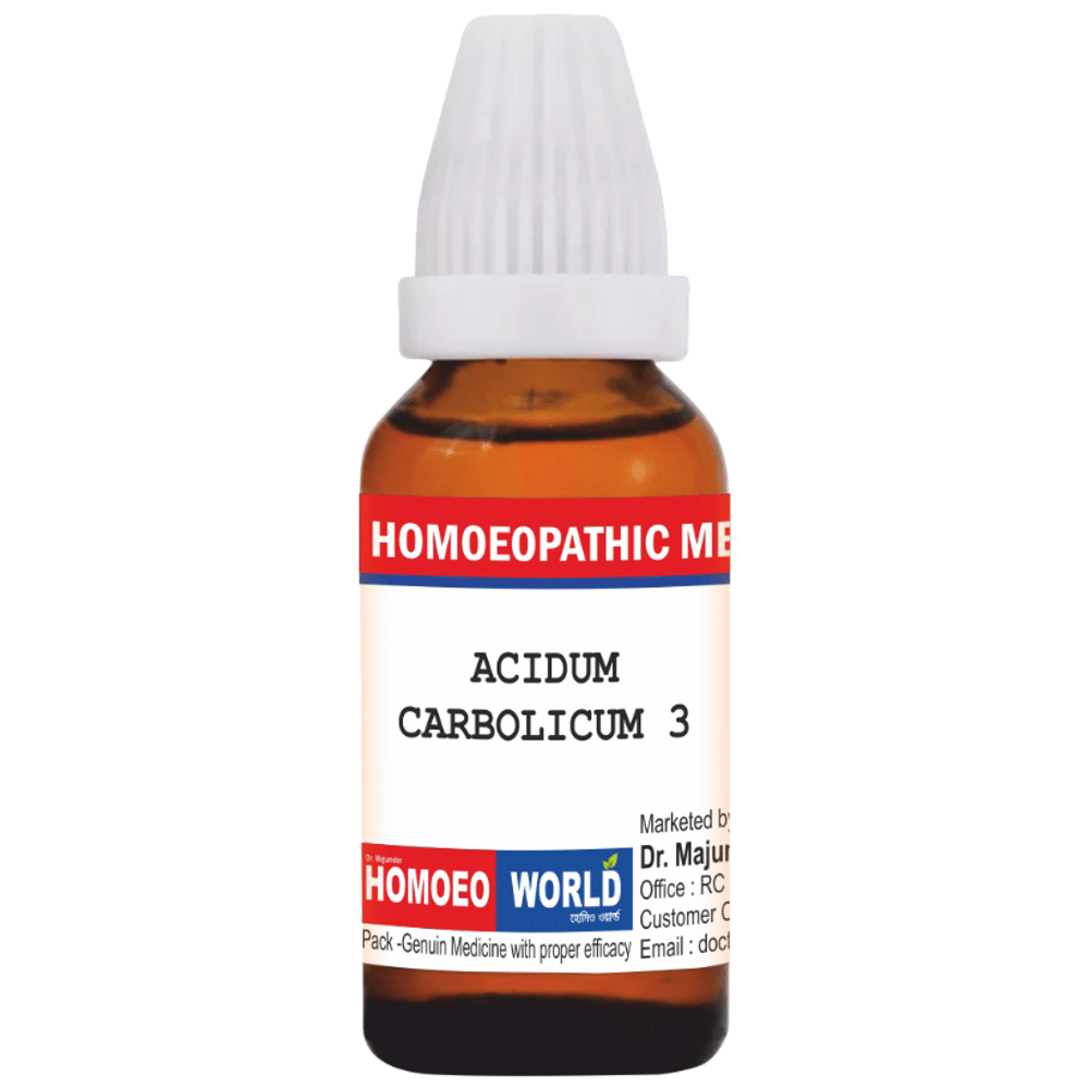 Dr. Majumder Homeo World Acidum Carbolicum 3 CH Dr. Majumder Homeo World Acidum Carbolicum 3 CH