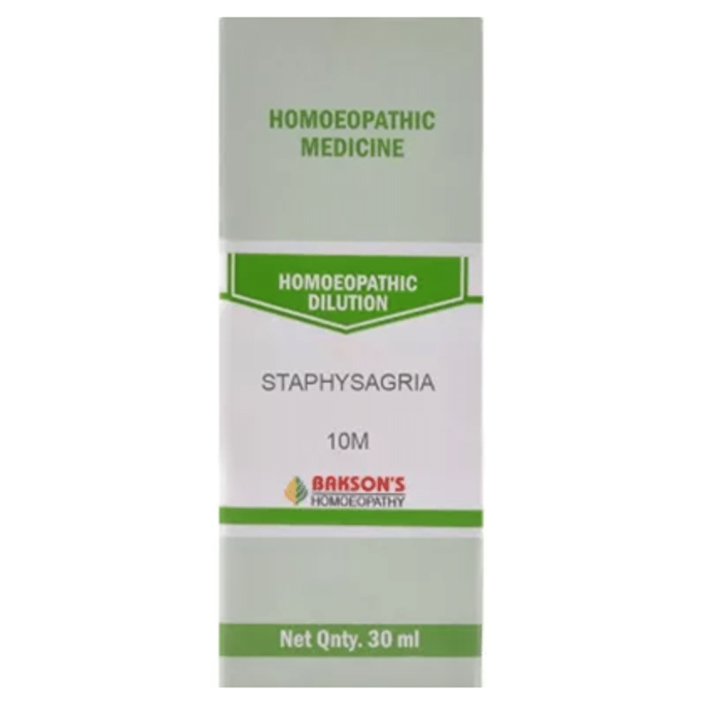 Bakson's Homeopathy Staphysagria Dilution 10M Bakson's Homeopathy Staphysagria Dilution 10M