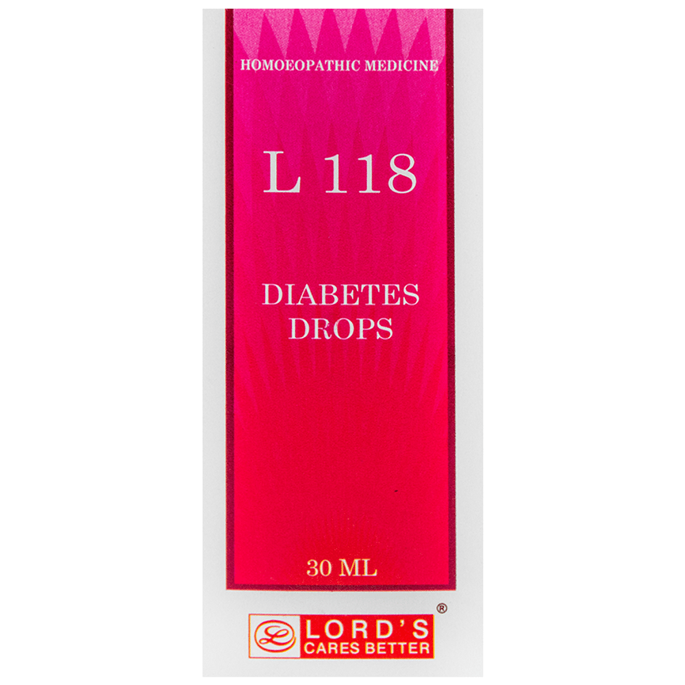 Lord's L 118 Diabetes Drop Lord's L 118 Diabetes Drop
