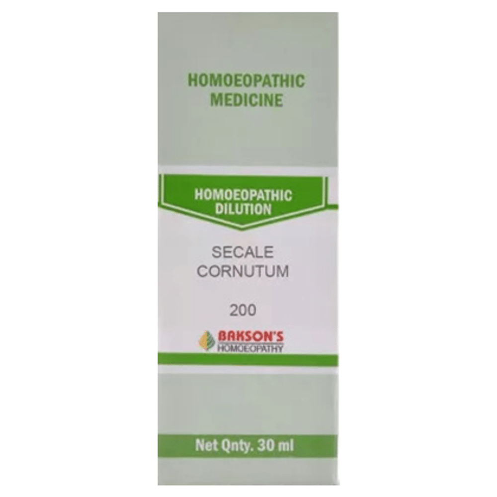 Bakson's Homeopathy Secale Cornutum Dilution 200 Bakson's Homeopathy Secale Cornutum Dilution 200