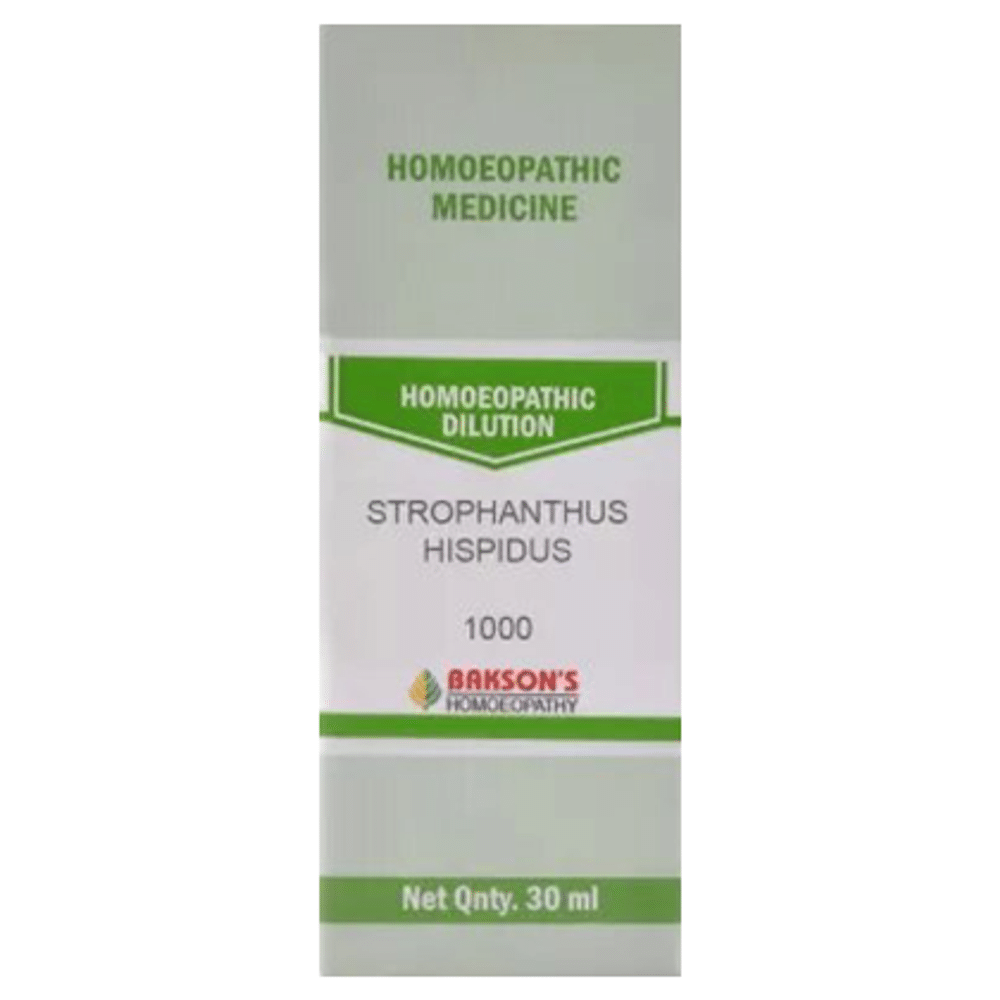 Bakson's Homeopathy Strophanthus Hispidus Dilution 1M Bakson's Homeopathy Strophanthus Hispidus Dilution 1M