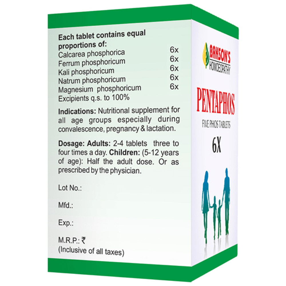 Bakson's Homeopathy Pentaphos Tablet 6X