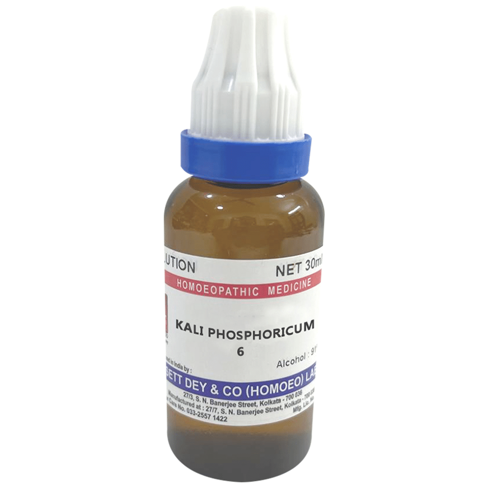Sett Dey Kali Phosphoricum Dilution 6 Sett Dey Kali Phosphoricum Dilution 6