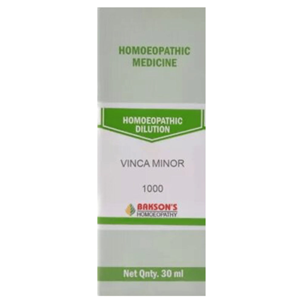 Bakson's Homeopathy Vinca Minor Dilution 1000 CH Bakson's Homeopathy Vinca Minor Dilution 1000 CH