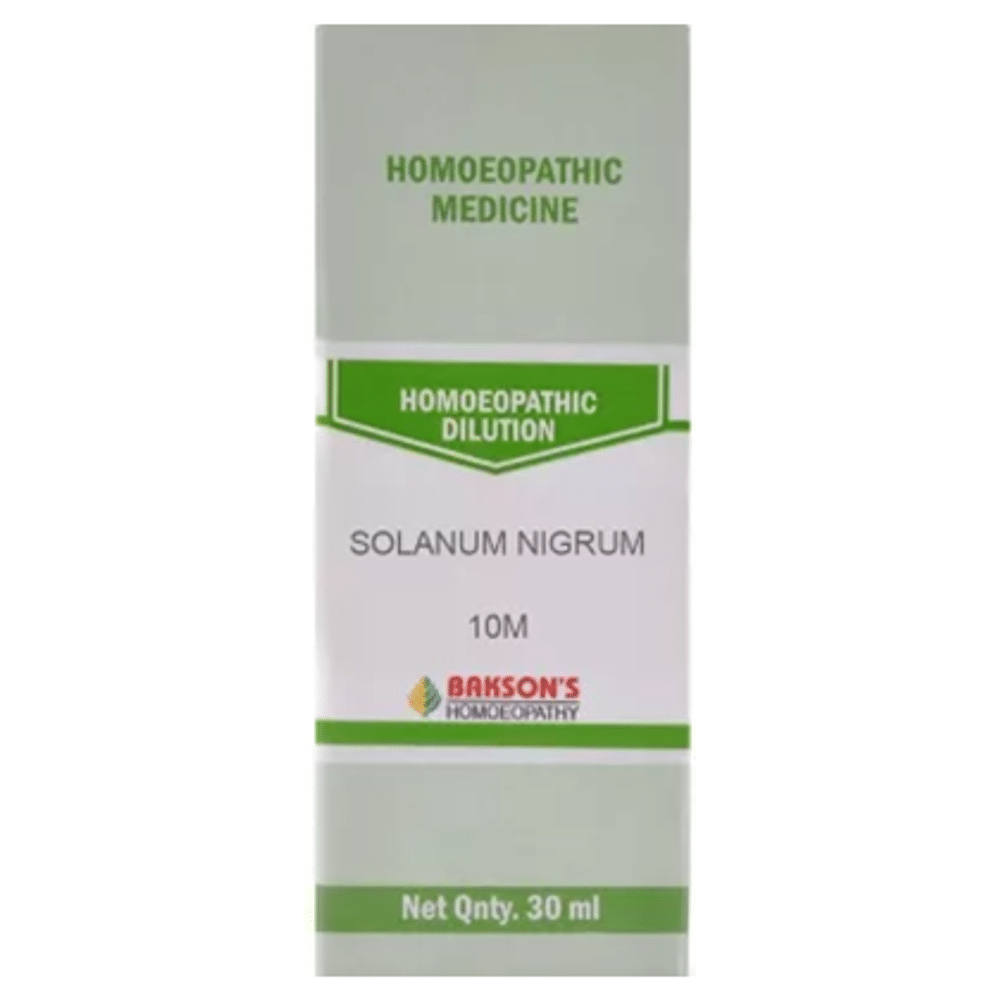 Bakson's Homeopathy Solanum Nigrum Dilution 10M Bakson's Homeopathy Solanum Nigrum Dilution 10M