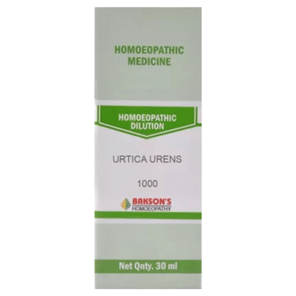 Bakson's Homeopathy Urtica Urens Dilution 1000 CH Bakson's Homeopathy Urtica Urens Dilution 1000 CH