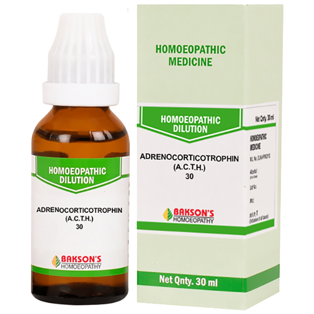 Bakson's Homeopathy Adrenocorticotrophin (ACTH) Dilution 30 Bakson's Homeopathy Adrenocorticotrophin (ACTH) Dilution 30