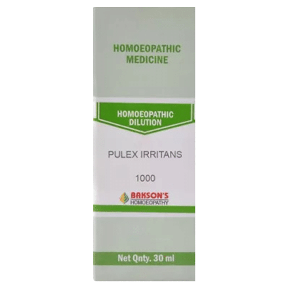 Bakson's Homeopathy Pulex Irritans Dilution 1000 CH Bakson's Homeopathy Pulex Irritans Dilution 1000 CH