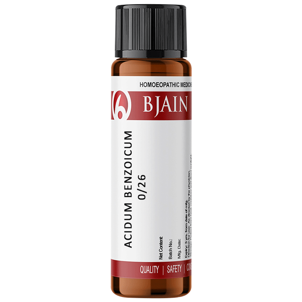 Bjain Acidum Benzoicum Globules 0/26 LM Bjain Acidum Benzoicum Globules 0/26 LM
