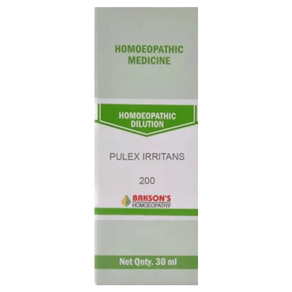 Bakson's Homeopathy Pulex Irritans Dilution 200 Bakson's Homeopathy Pulex Irritans Dilution 200