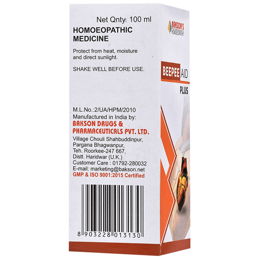 Bakson's Homeopathy Beepee Aid Plus Drop Bakson's Homeopathy Beepee Aid Plus Drop