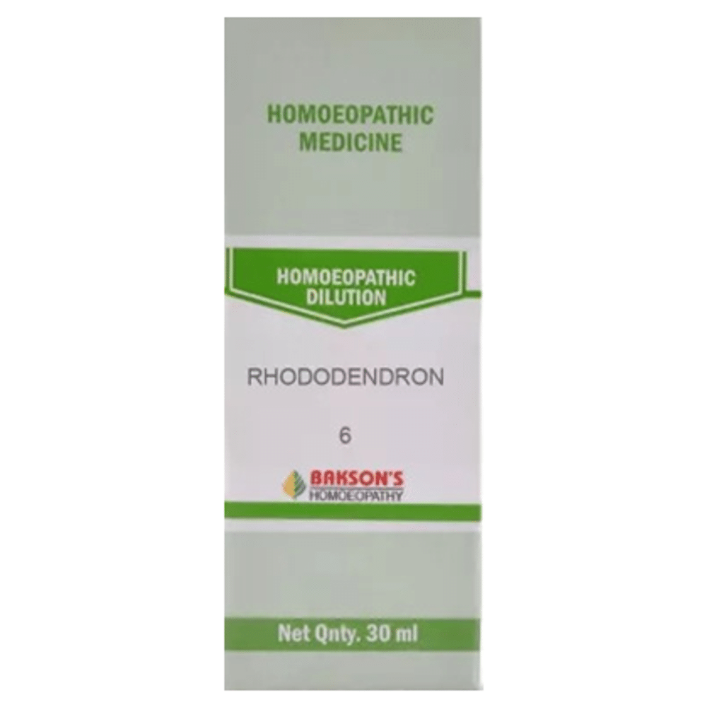 Bakson's Homeopathy Rhododendron Dilution 6 Bakson's Homeopathy Rhododendron Dilution 6