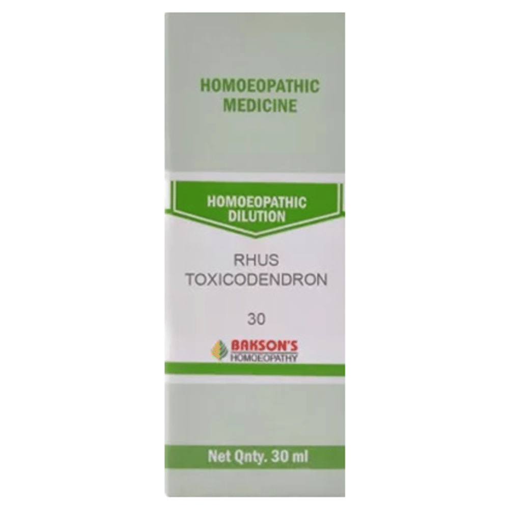 Bakson's Homeopathy Rhus Toxicodendron Dilution 30 Bakson's Homeopathy Rhus Toxicodendron Dilution 30