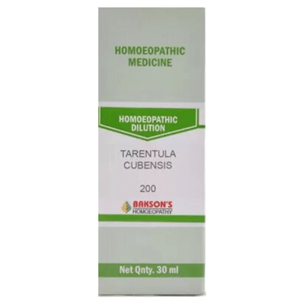 Bakson's Homeopathy Tarentula Cubensis Dilution 200 Bakson's Homeopathy Tarentula Cubensis Dilution 200
