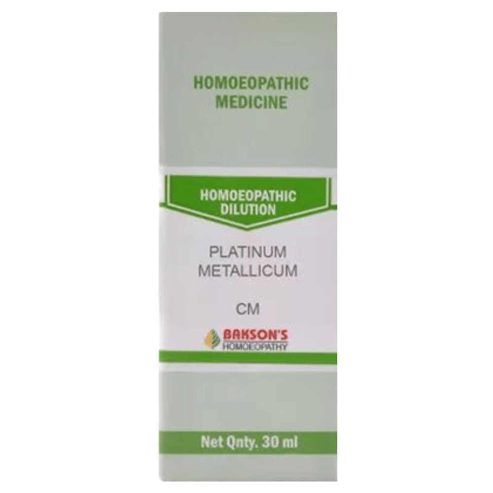Bakson's Homeopathy Platinum Metallicum Dilution CM Bakson's Homeopathy Platinum Metallicum Dilution CM