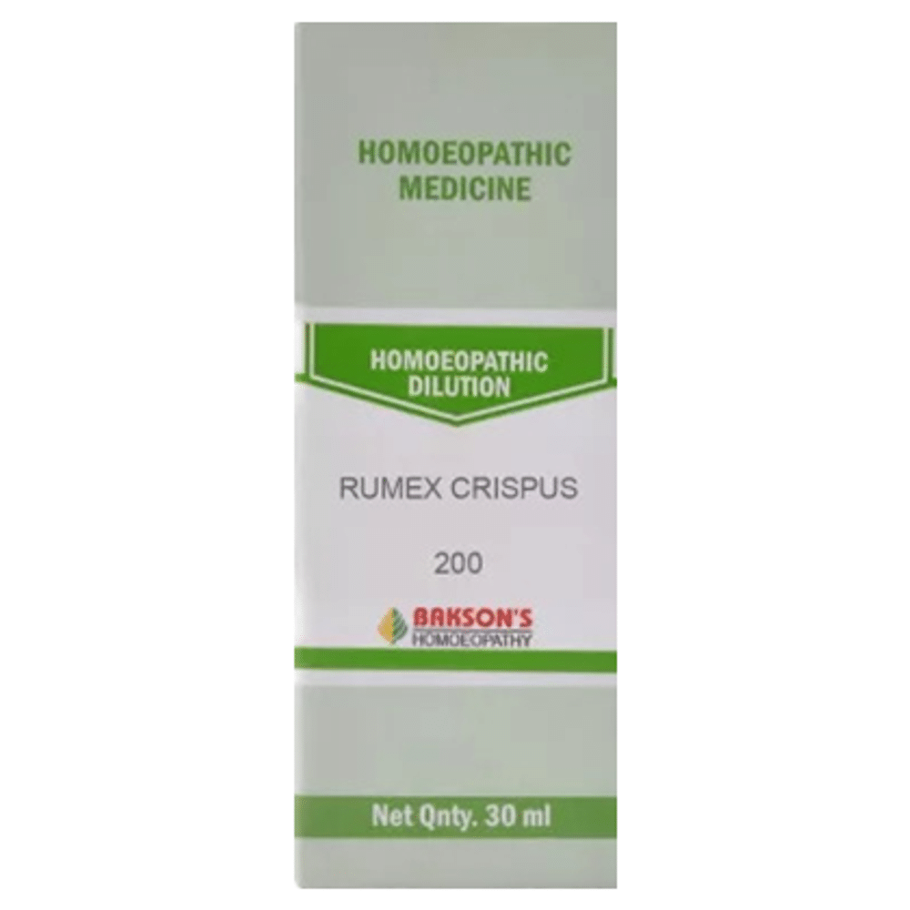 Bakson's Homeopathy Rumex Crispus Dilution 200 Bakson's Homeopathy Rumex Crispus Dilution 200