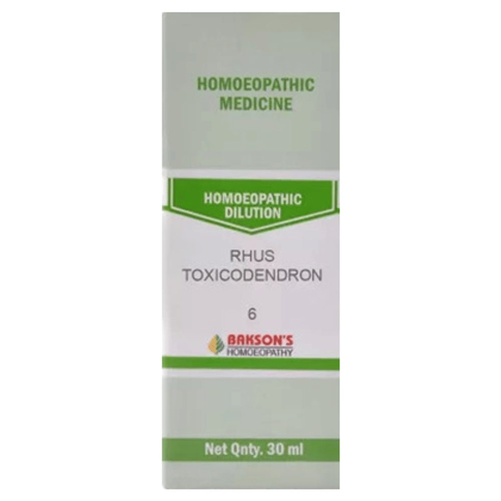 Bakson's Homeopathy Rhus Toxicodendron Dilution 6 Bakson's Homeopathy Rhus Toxicodendron Dilution 6